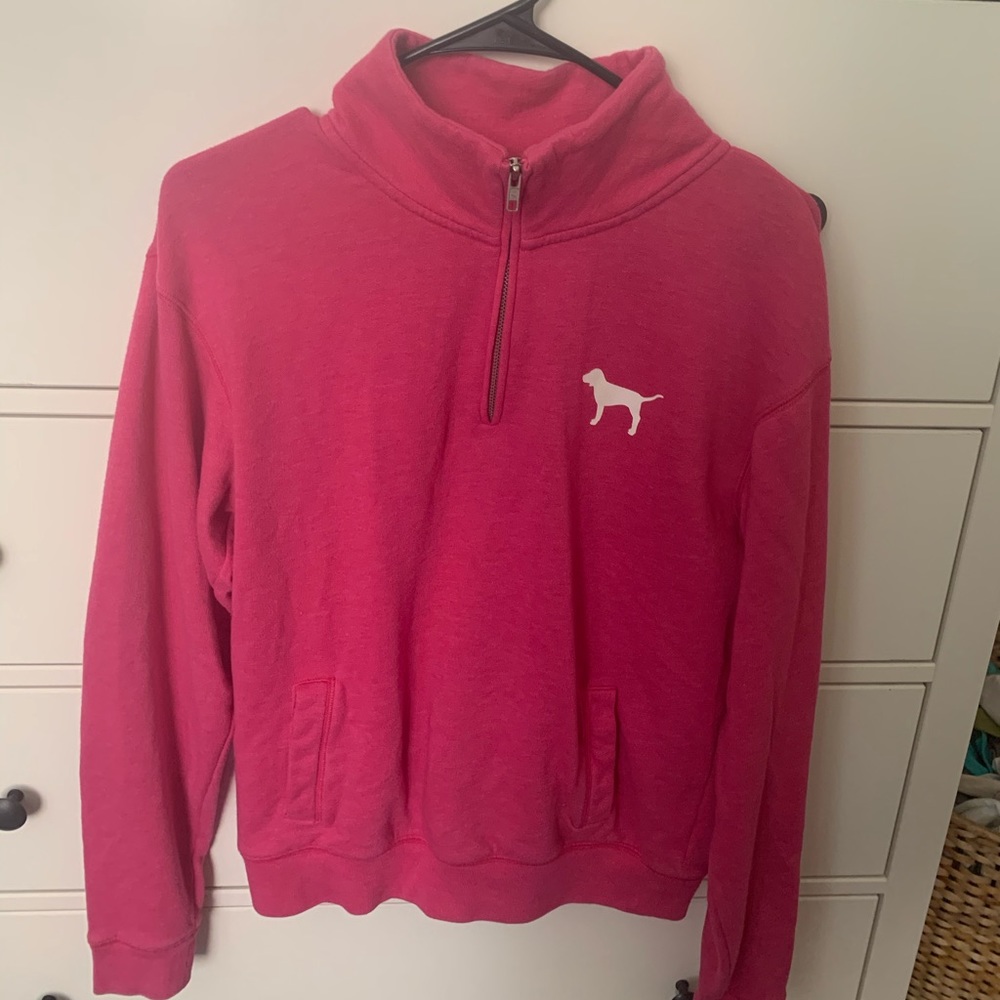 Hot pink PINK VS Quarter Zip Sweatshirt